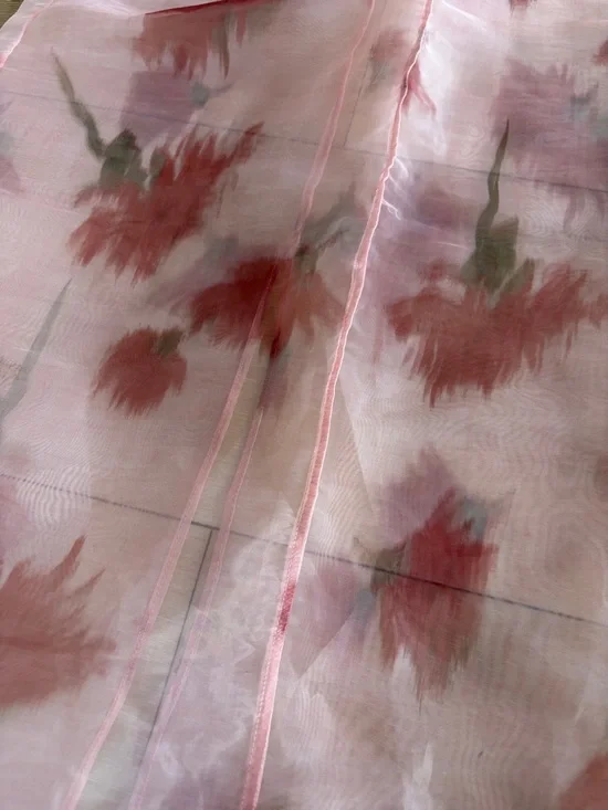 Source Unknown Pink Sheer Floral Maxi Dress - Picture 4 of 7